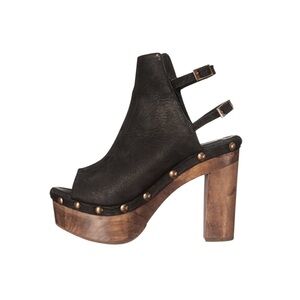 Five Worlds by Cordani Hatty Clog Bootie Black Size 8.5